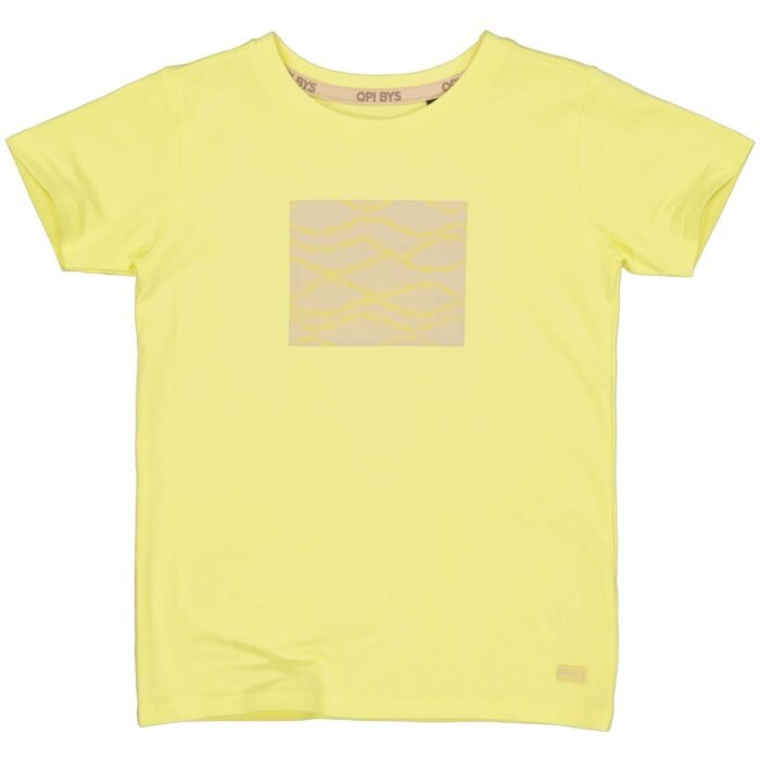 Quapi Jongens t-shirt - Tejay - Licht geel Quapi Jongens t-shirt - Tejay - Licht geel