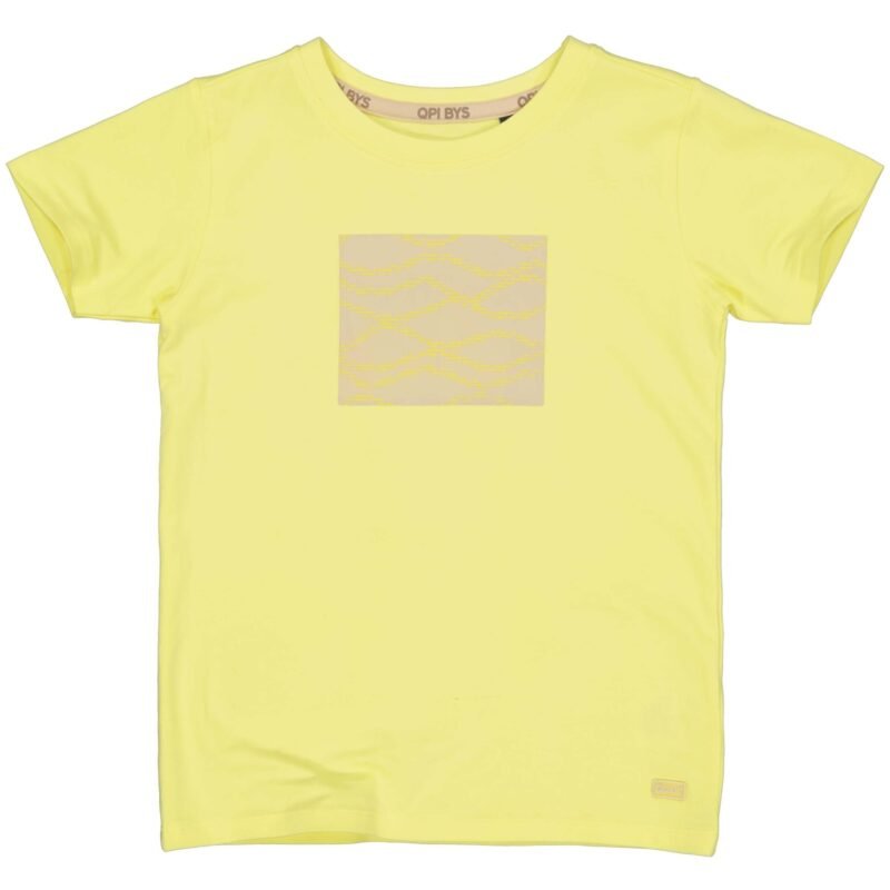 Quapi Jongens t-shirt - Tejay - Licht geel Quapi Jongens t-shirt - Tejay - Licht geel