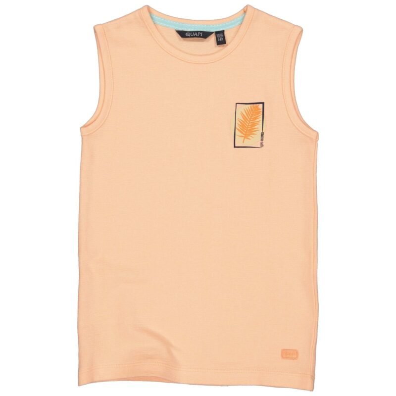 Quapi Jongens top - Bodil - Perzik Quapi Jongens top - Bodil - PerzikMateriaal 100% Cotton