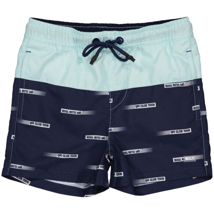 Quapi Jongens zwembroek - Boan - AOP blauw tekst Quapi Jongens zwembroek - Boan - AOP blauw tekstMateriaal 100% Polyester