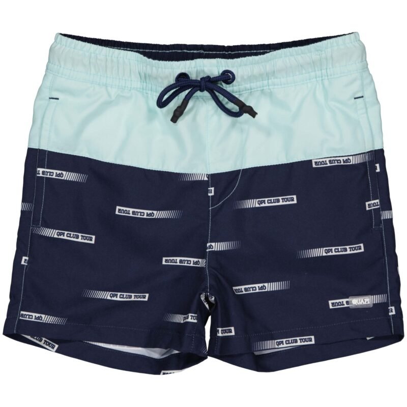 Quapi Jongens zwembroek - Boan - AOP blauw tekst Quapi Jongens zwembroek - Boan - AOP blauw tekstMateriaal 100% Polyester