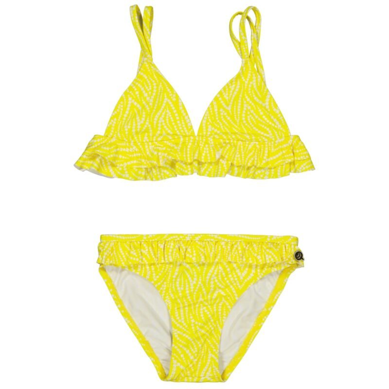 Quapi Meisjes bikini - Sanne - AOP zonnig geel zebra Quapi Meisjes bikini - Sanne - AOP zonnig geel zebra