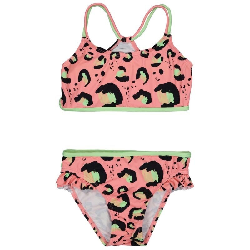 Quapi Meisjes bikini - Sarah - AOP poppy roze animal Quapi Meisjes bikini - Sarah - AOP poppy roze animal