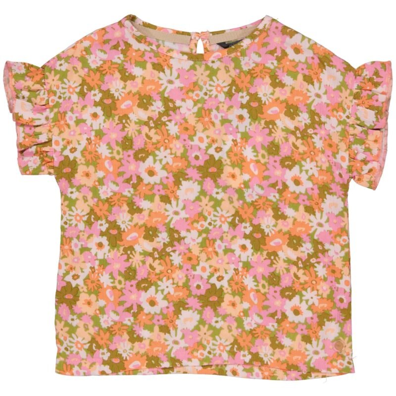 Quapi Meisjes blouse - Bodee - AOP roze bloemen Quapi Meisjes blouse - Bodee - AOP roze bloemenMateriaal 100% Viscose