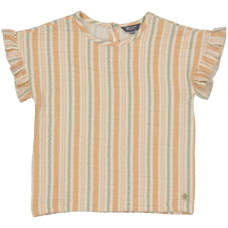 Quapi Meisjes blouse - Thaea - AOP Multi streep Quapi Meisjes blouse - Thaea - AOP Multi streep100%katoen