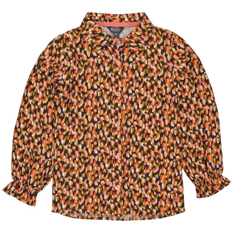 Quapi Meisjes blouse - Thais - AOP Multi stippen Quapi Meisjes blouse - Thais - AOP Multi stippen100%polyester