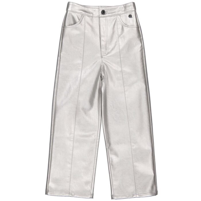 Quapi Meisjes broek - Dot - Zilver Quapi Meisjes broek - Dot - ZilverMateriaal Shell 100% PU / Lining:100% Polyester
