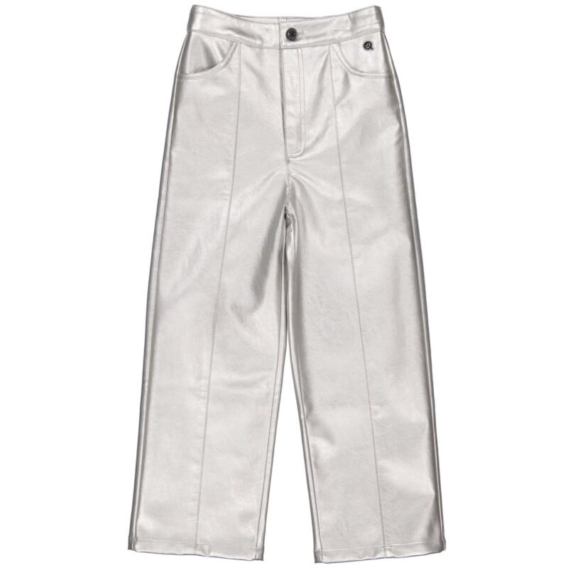 Quapi Meisjes broek - Dot - Zilver Quapi Meisjes broek - Dot - ZilverMateriaal Shell 100% PU / Lining:100% Polyester