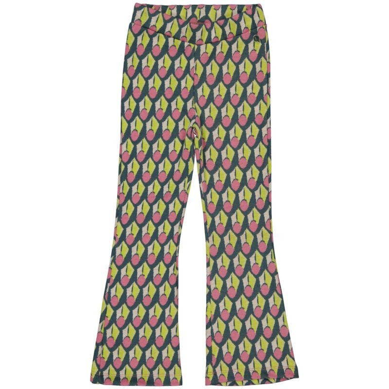 Quapi Meisjes broek - Dzifa - AOP Blauw grafisch Quapi Meisjes broek - Dzifa - AOP Blauw grafischMateriaal 65% Polyester 30% Viscose 5% Elastan