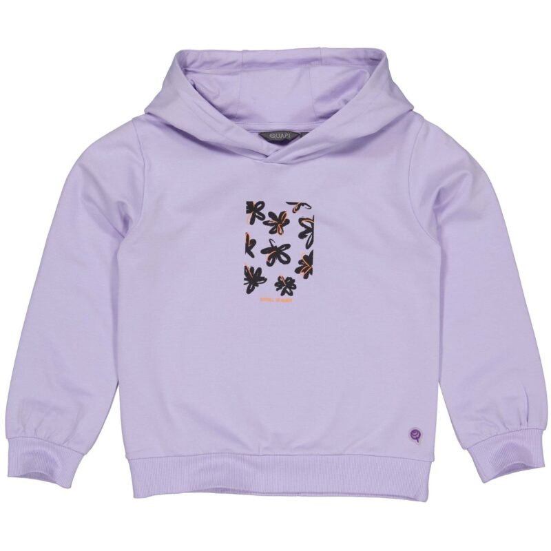 Quapi Meisjes hoodie - Dionne - Lila lavender Quapi Meisjes hoodie - Dionne - Lila lavenderMateriaal 95% Cotton 5% Elastan