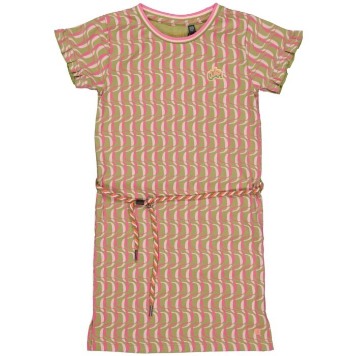 Quapi Meisjes jurk - Babette - AOP roze gestreept Quapi Meisjes jurk - Babette - AOP roze gestreeptMateriaal 95% Cotton 5% Elastan