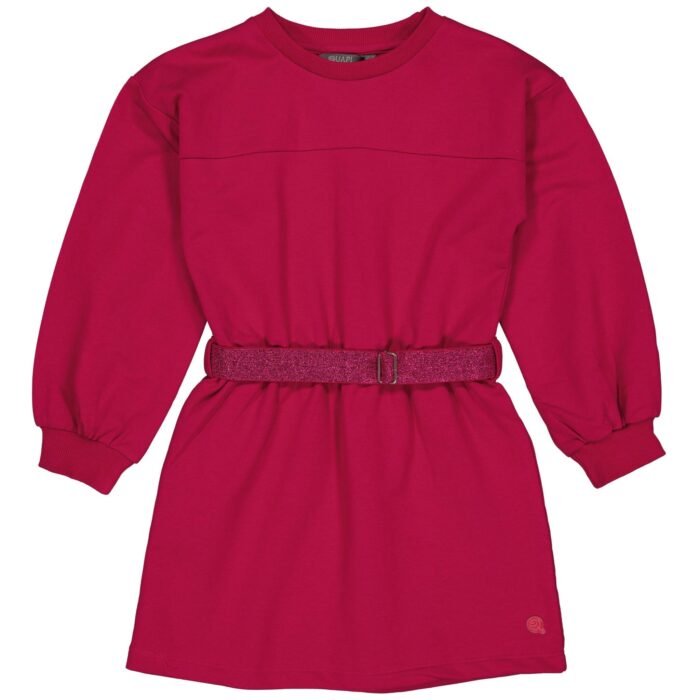 Quapi Meisjes jurk - Dalia - Roze rood Quapi Meisjes jurk - Dalia - Roze roodMateriaal 95% Cotton 5% Elastan