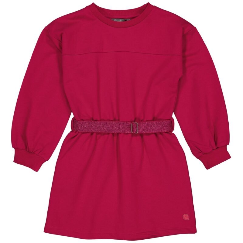 Quapi Meisjes jurk - Dalia - Roze rood Quapi Meisjes jurk - Dalia - Roze roodMateriaal 95% Cotton 5% Elastan