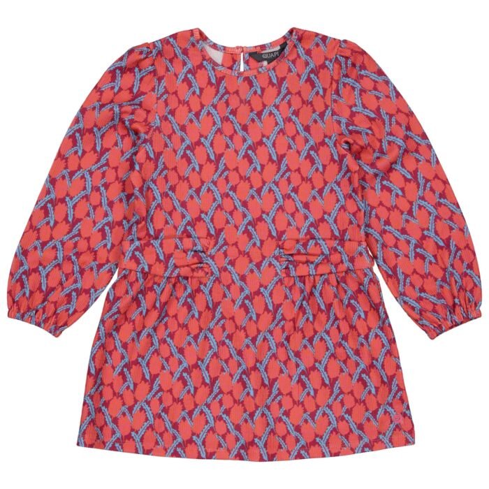 Quapi Meisjes jurk - Danae - AOP Roze bloemen Quapi Meisjes jurk - Danae - AOP Roze bloemenMateriaal 95% Polyester 5% Elastan