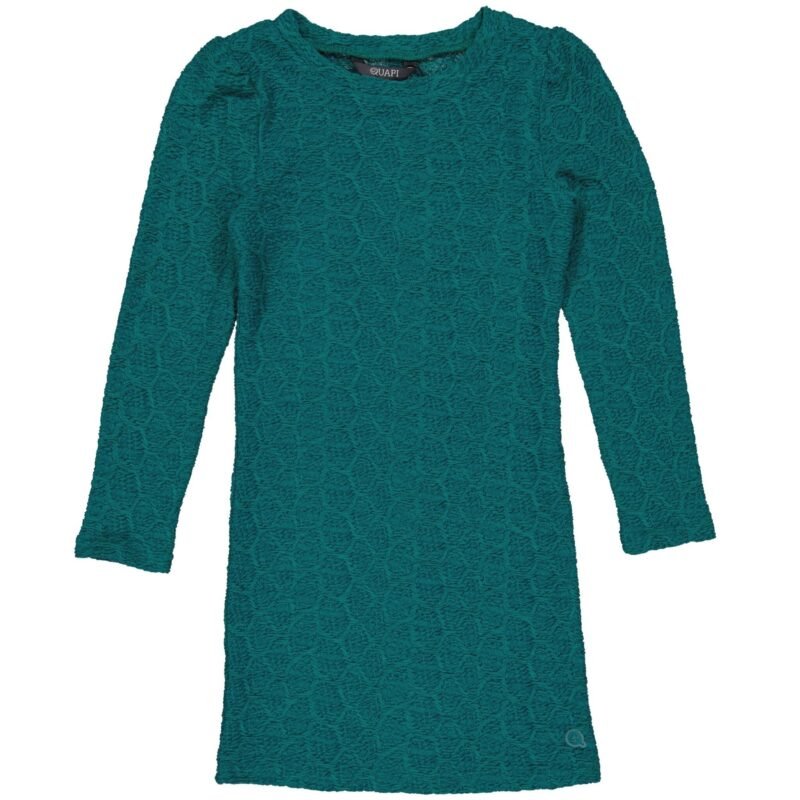 Quapi Meisjes jurk - Danel - Donker petrol Quapi Meisjes jurk - Danel - Donker petrolMateriaal 95% Polyester 5% Elastan