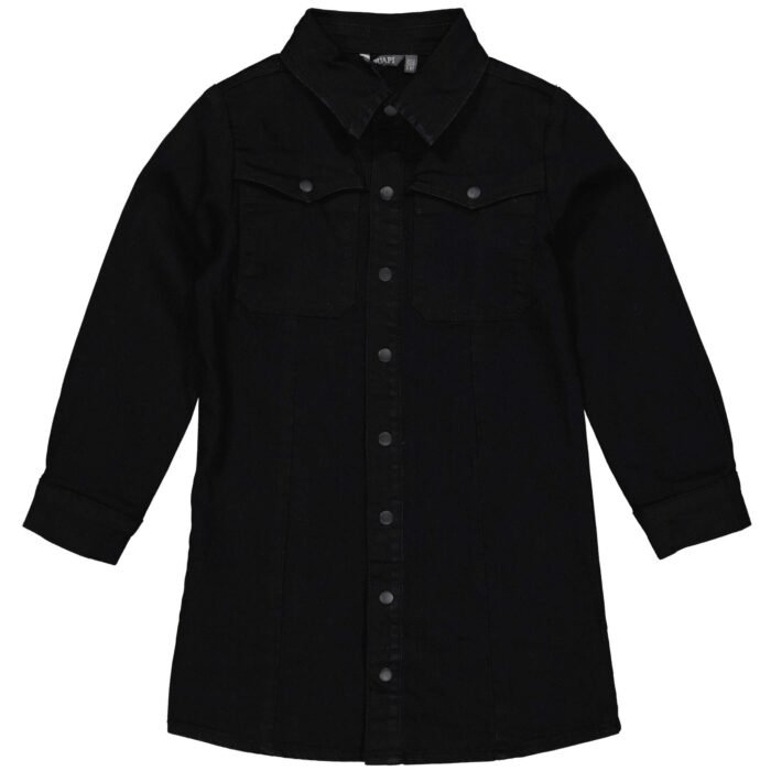 Quapi Meisjes jurk - Dely - Zwart Quapi Meisjes jurk - Dely - ZwartMateriaal 74% Cotton 24% Polyester 2% Elastan