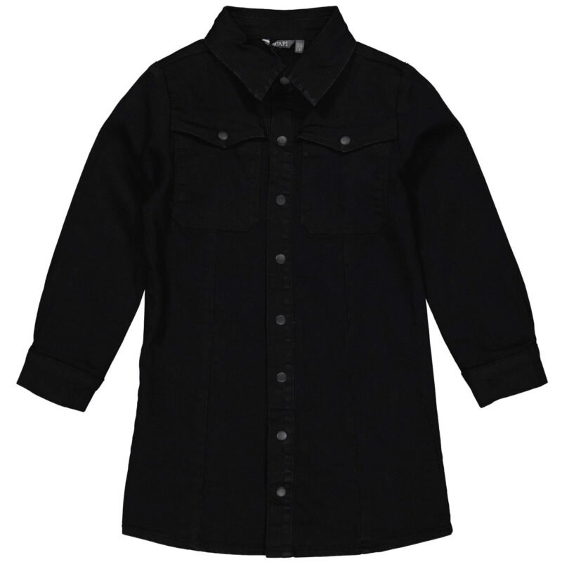 Quapi Meisjes jurk - Dely - Zwart Quapi Meisjes jurk - Dely - ZwartMateriaal 74% Cotton 24% Polyester 2% Elastan