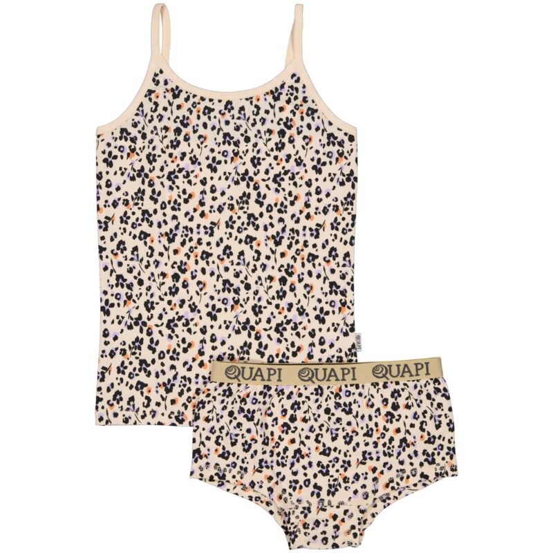 Quapi Meisjes ondergoed - Pip A - AOP Roze bloemen Quapi Meisjes ondergoed - Pip A - AOP Roze bloemenMateriaal 95% Cotton 5% Elastan