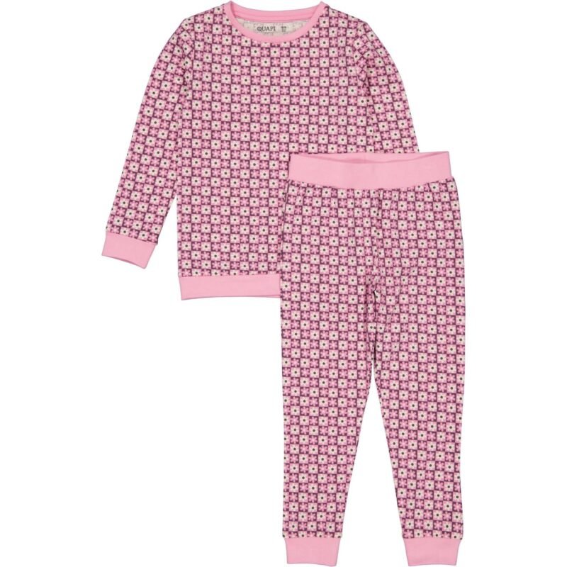 Quapi Meisjes pyjama - Puck E - AOP Roze bloemen Quapi Meisjes pyjama - Puck E - AOP Roze bloemenMateriaal 95% Cotton 5% Elastan
