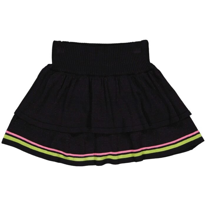 Quapi Meisjes rok - Aurora - Zwart Quapi Meisjes rok - Aurora - ZwartMateriaal - 100% Viscose with Lurex