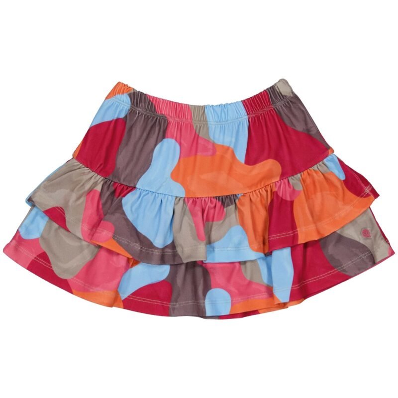 Quapi Meisjes rok - Djess - AOP Multi camo Quapi Meisjes rok - Djess - AOP Multi camoMateriaal 99% Polyester 1% Elastan