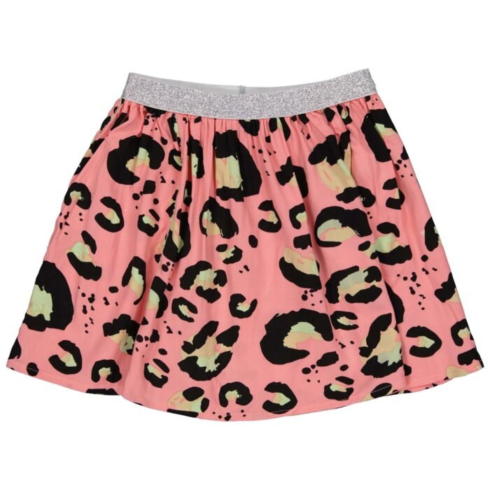 Quapi Meisjes rok - Maud - AOP poppy roze animal Quapi Meisjes rok - Maud - AOP poppy roze animal