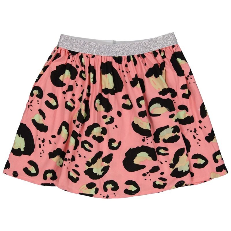 Quapi Meisjes rok - Maud - AOP poppy roze animal Quapi Meisjes rok - Maud - AOP poppy roze animal
