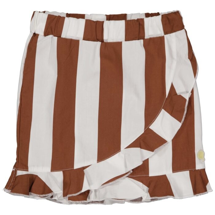 Quapi Meisjes rok - Mirjam - AOP bruin gestreept Quapi Meisjes rok - Mirjam - AOP bruin gestreept