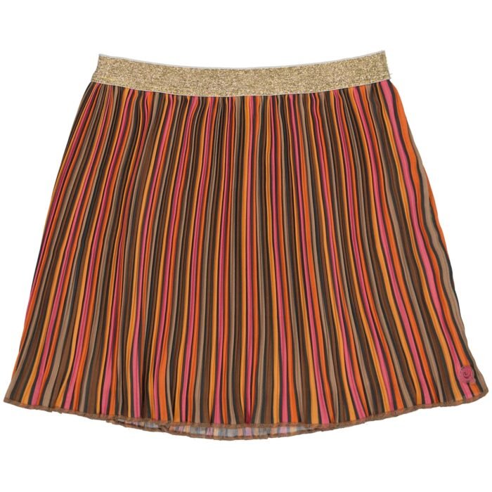 Quapi Meisjes rok - Riva - Donker blauw multi streep Quapi Meisjes rok - Riva - Donker blauw multi streep100% Polyester