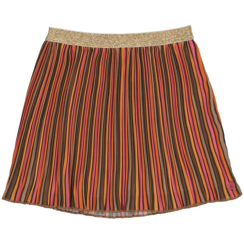 Quapi Meisjes rok - Riva - Donker blauw multi streep Quapi Meisjes rok - Riva - Donker blauw multi streep100% Polyester