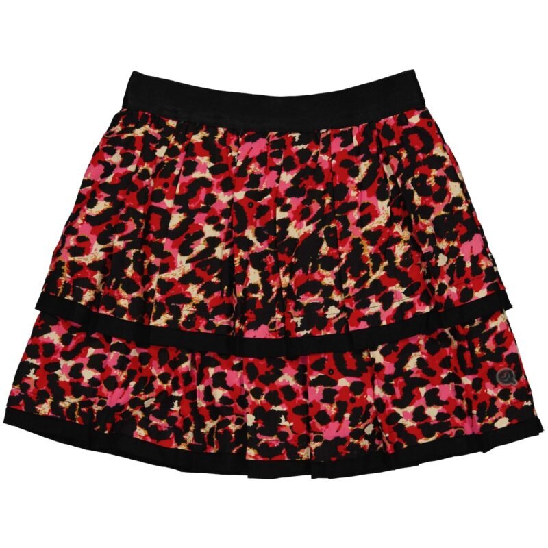Quapi Meisjes rok - Rune - AOP luipaard roze Quapi Meisjes rok - Rune - AOP luipaard roze100% viscose