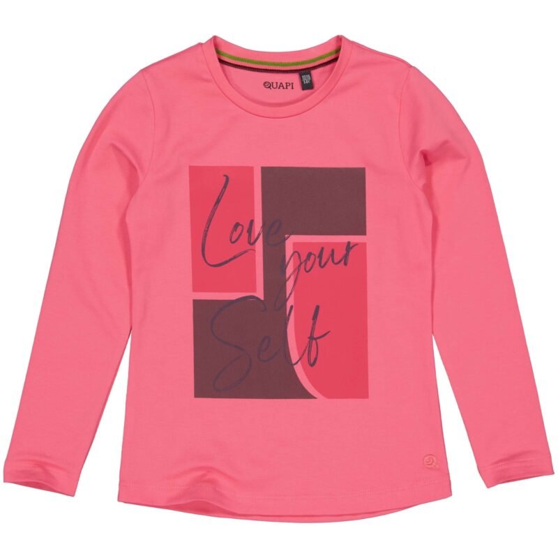 Quapi Meisjes shirt - Aileen - Roze Quapi Meisjes shirt - Aileen - RozeMateriaal - 95% Cotton / 5% Elasthan