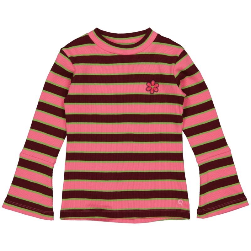 Quapi Meisjes shirt - Aksay - AOP streep multi Quapi Meisjes shirt - Aksay - AOP streep multiMateriaal - 95% Cotton / 5% Elasthan