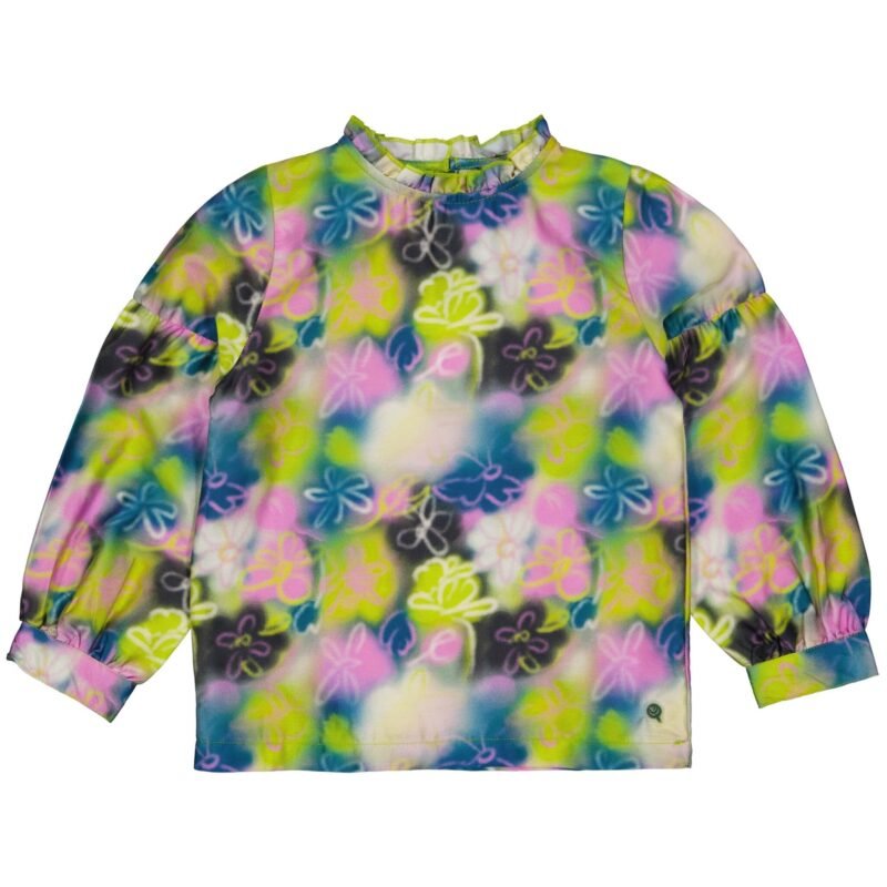 Quapi Meisjes shirt - Daylin - AOP Groen bloemen Quapi Meisjes shirt - Daylin - AOP Groen bloemenMateriaal 100% Cotton