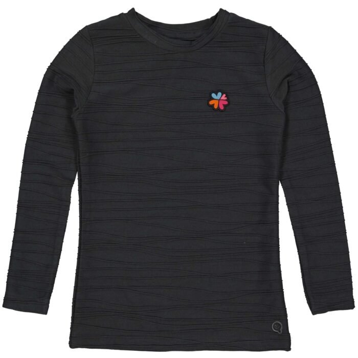 Quapi Meisjes shirt - Dayna - Zwart Quapi Meisjes shirt - Dayna - ZwartMateriaal 63% Polyester 34% Viscose 3% Elastan