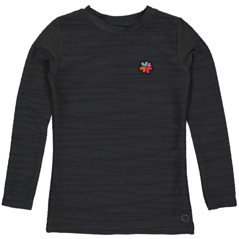 Quapi Meisjes shirt - Dayna - Zwart Quapi Meisjes shirt - Dayna - ZwartMateriaal 63% Polyester 34% Viscose 3% Elastan