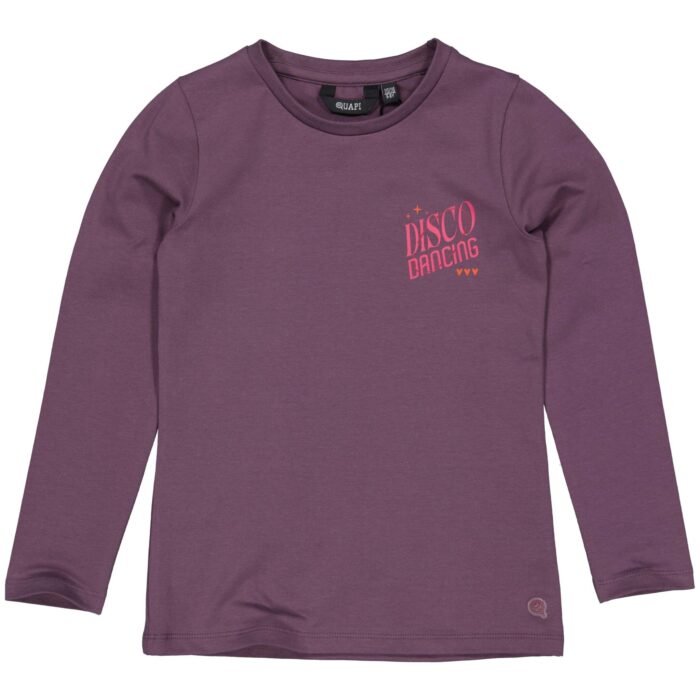 Quapi Meisjes shirt - Debbie - Donker paars Quapi Meisjes shirt - Debbie - Donker paarsMateriaal 95% Cotton 5% Elastan