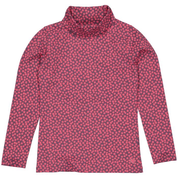 Quapi Meisjes shirt - Delia - AOP Hot roze stippen Quapi Meisjes shirt - Delia - AOP Hot roze stippenMateriaal 95% Cotton 5% Elastan
