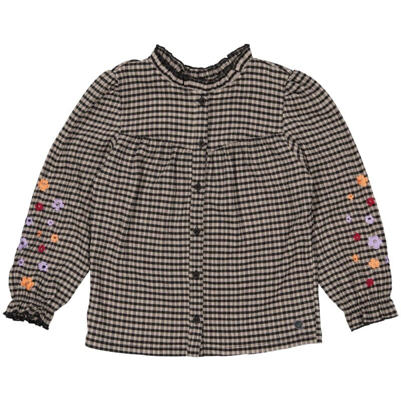 Quapi Meisjes shirt - Dila - AOP Zand gestreept Quapi Meisjes shirt - Dila - AOP Zand gestreeptMateriaal 98% polyester 2% Spandex