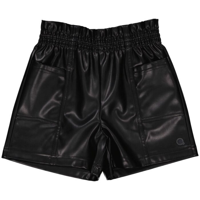 Quapi Meisjes short - Djuly - Zwart Quapi Meisjes short - Djuly - ZwartMateriaal Shell 100% PU / Lining:100% Polyester