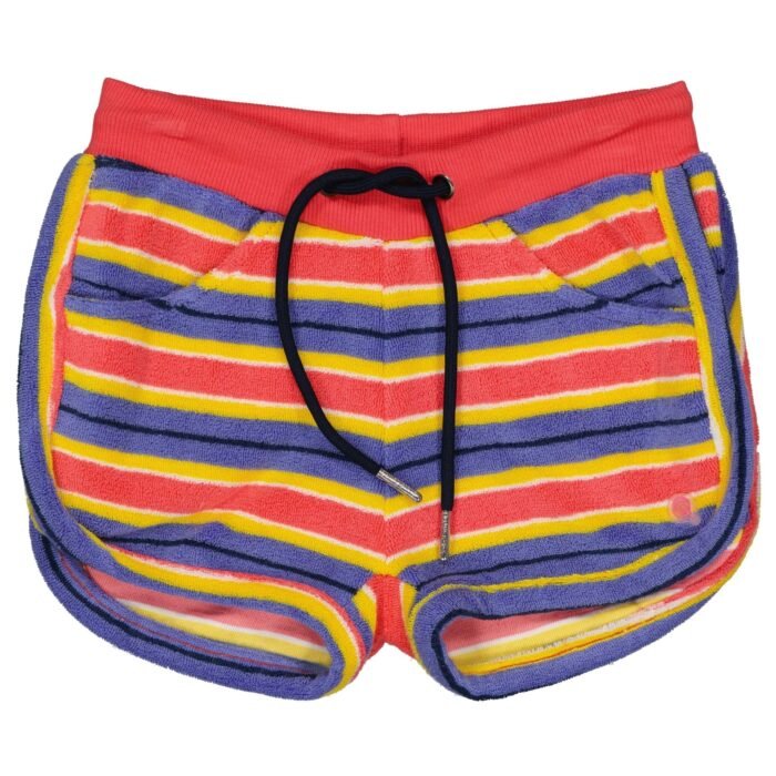 Quapi Meisjes short - Marli - AOP roze koraal gestreept Quapi Meisjes short - Marli - AOP roze koraal gestreept