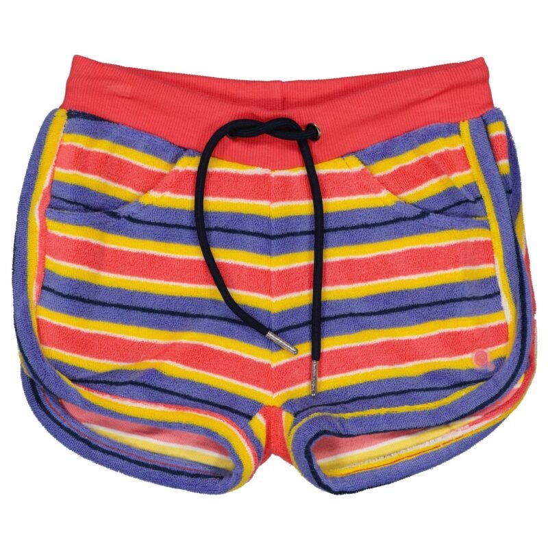 Quapi Meisjes short - Marli - AOP roze koraal gestreept Quapi Meisjes short - Marli - AOP roze koraal gestreept