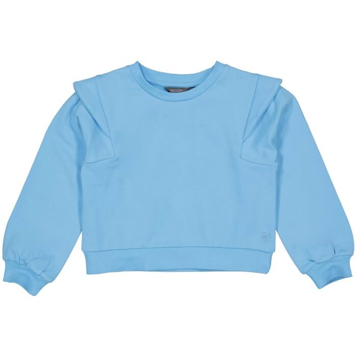 Quapi Meisjes sweater - Dess - Sky blauw Quapi Meisjes sweater - Dess - Sky blauwMateriaal 95% Cotton 5% Elastan