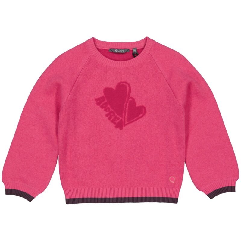 Quapi Meisjes sweater - Diek - Hot roze Quapi Meisjes sweater - Diek - Hot rozeMateriaal 63% Cotton 37% Polyamide