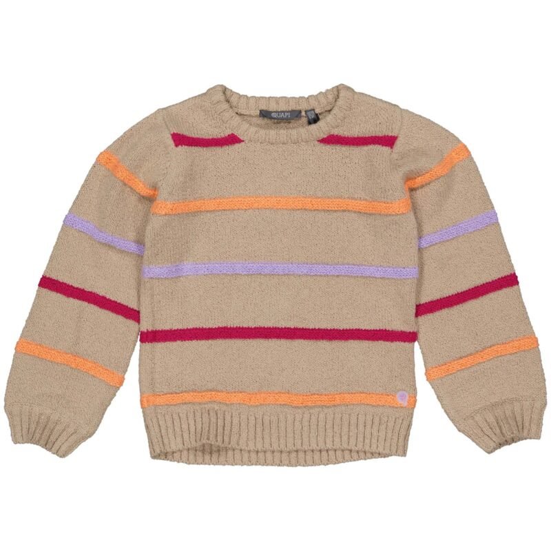 Quapi Meisjes sweater - Dirkje - Donker zand Quapi Meisjes sweater - Dirkje - Donker zandMateriaal 82% Cotton 18% Polyester