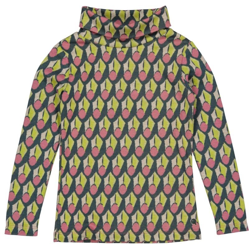 Quapi Meisjes sweater - Djenn - AOP Blauw grafisch Quapi Meisjes sweater - Djenn - AOP Blauw grafischMateriaal 65% Polyester 30% Viscose 5% Elastan