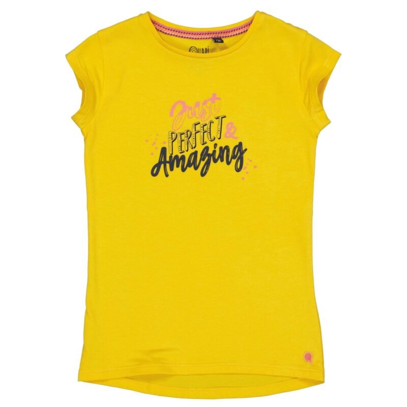 Quapi Meisjes t-shirt - Malana - Zonnig geel Quapi Meisjes t-shirt - Malana - Zonnig geel
