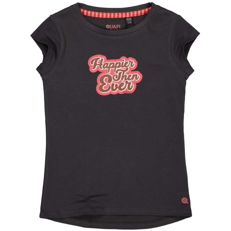 Quapi Meisjes t-shirt - Tayna - Grijs Quapi Meisjes t-shirt - Tayna - Grijs95%katoen 5%elastaan
