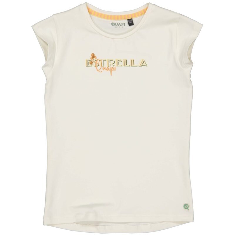 Quapi Meisjes t-shirt - Tere - Off wit Quapi Meisjes t-shirt - Tere - Off wit95%katoen/5%elastaan