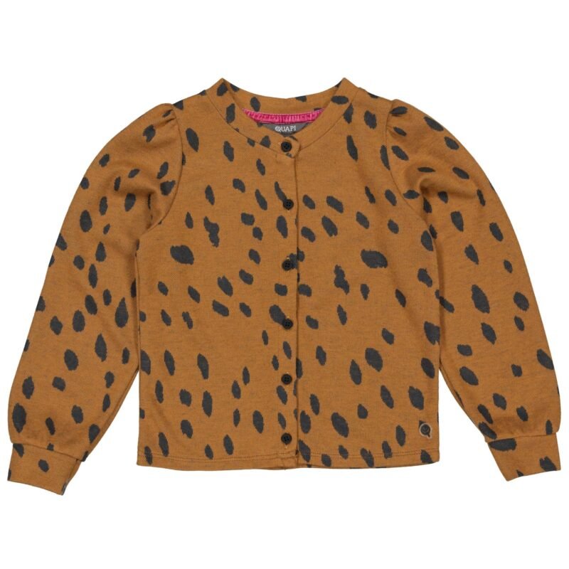 Quapi Meisjes vest - Anais - Amandel bruin Quapi Meisjes vest - Anais - Amandel bruinMateriaal - 66% Polyester / 30% Viscose / 4% Elasthan